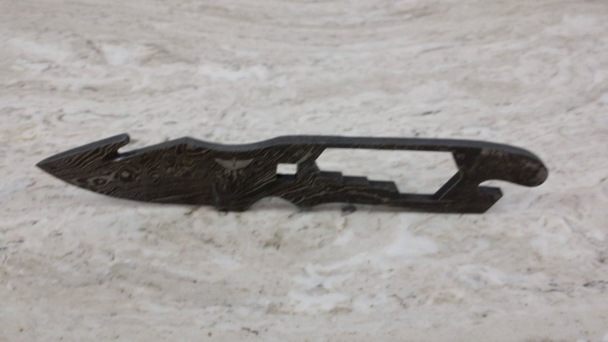 Handmade Damascus Steel Gut Hook Hunting Knife EDC Personalized Gift